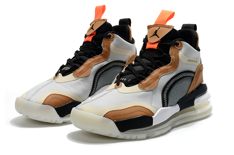 Air Jordan Mars 720 White Bronw Black Shoes - Click Image to Close